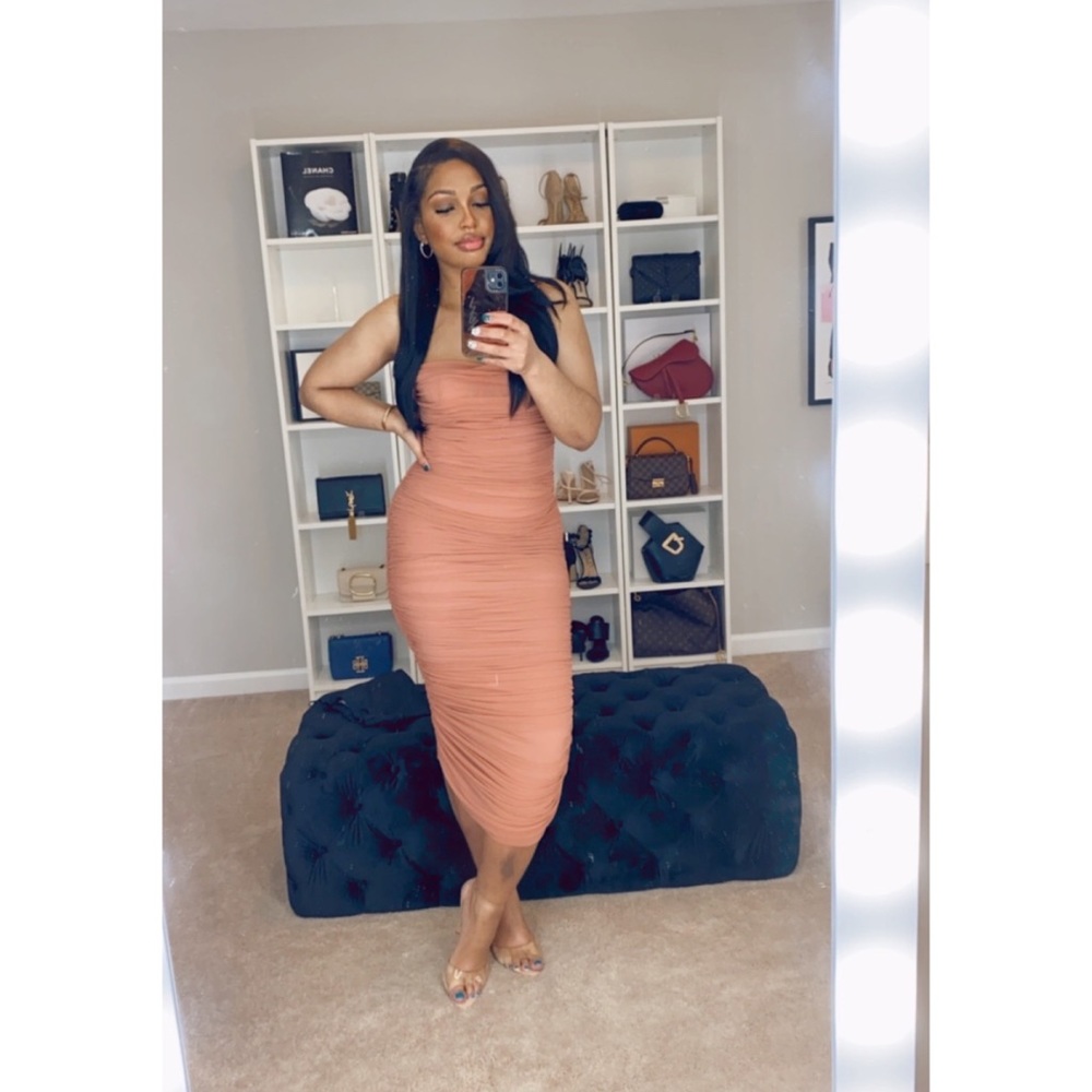 House of CB “Sirene” Organza Mesh Dress Size L